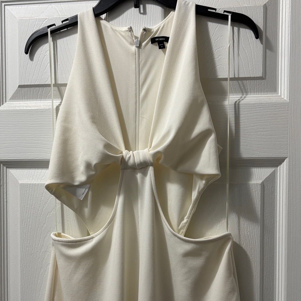 Express Elegant Cream Jump Suit